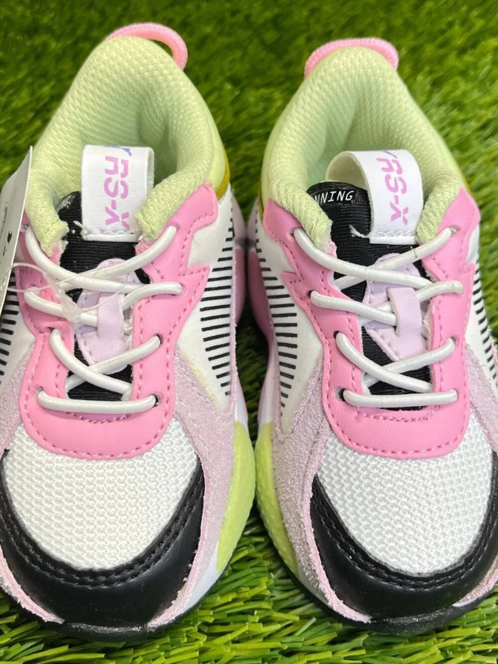 Puma RS-X Bouquet Toddler Size‎ 5C Pink White Black Athletic Shoes Sneakers